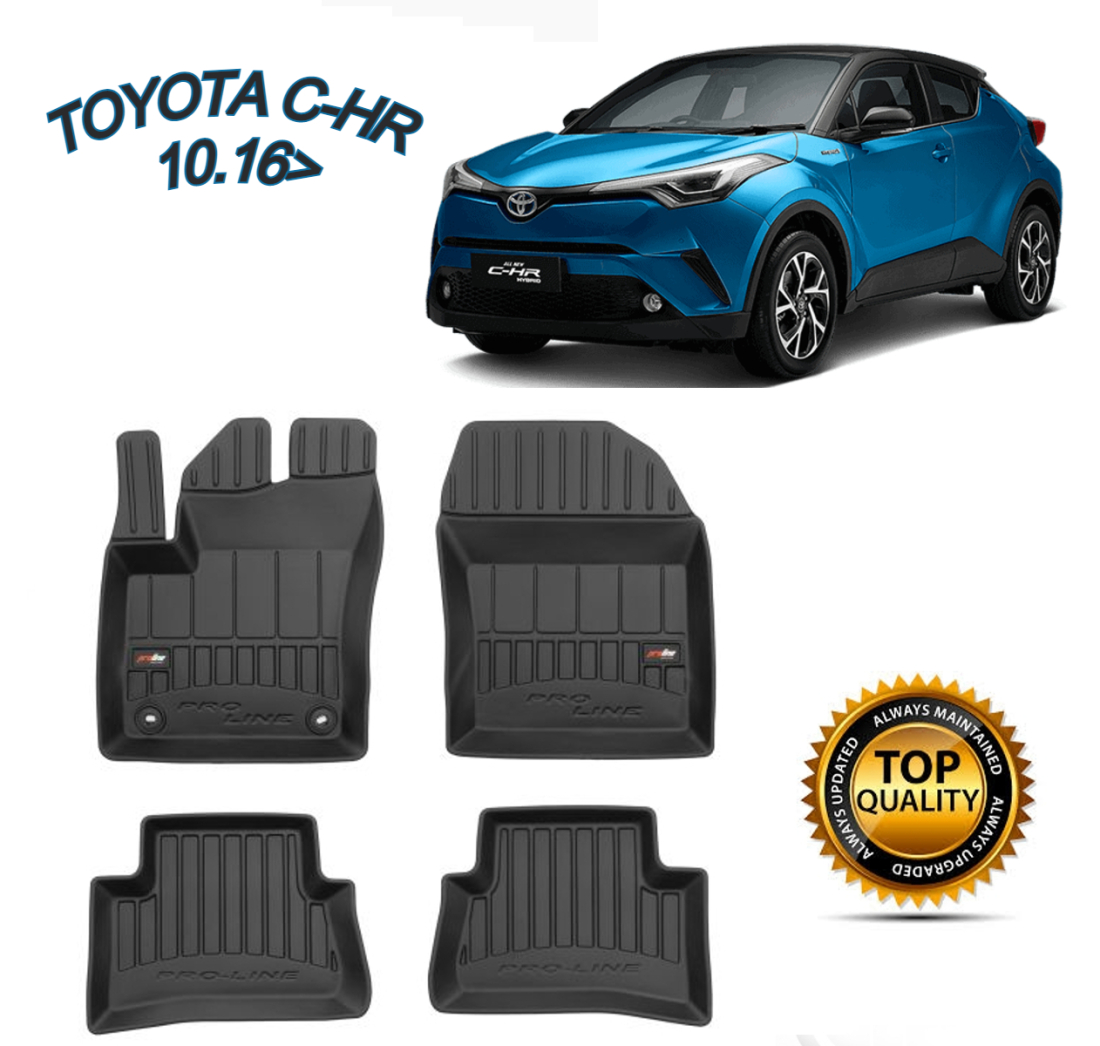 TIPSKI GUMENI PREMIUM 3D TEPISI ZA TOYOTA C-HR 10.16 